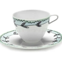 Blossom Milk Coffee Cup High With Saucer