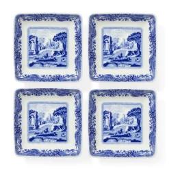 Blue Italian Dishes 8x8 cm, 4-pack