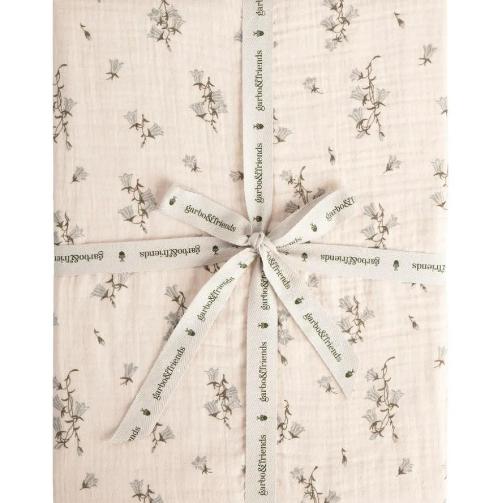 Bluebell Muslin Fitted Sheet, 90x200 cm