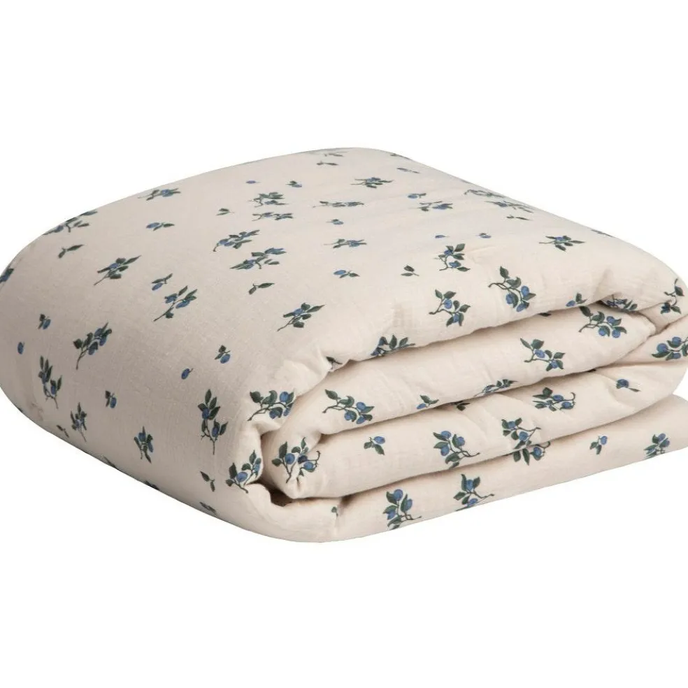 Blueberry Muslin Filled Blanket, 100x140 cm