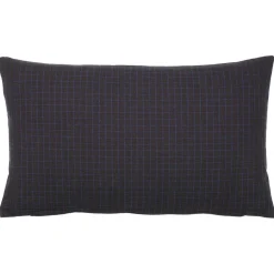 Bodil Cushion Cover Black/Intense Blue, 30x50 cm