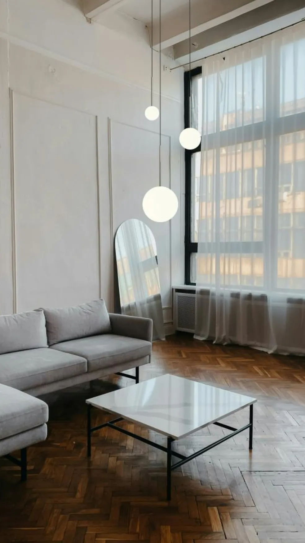 Bola Sphere Pendant 30,5 cm, Gun Metal