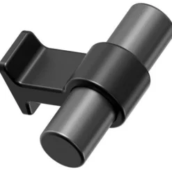 Bond T Knob, Brushed Brass / Antique Brown