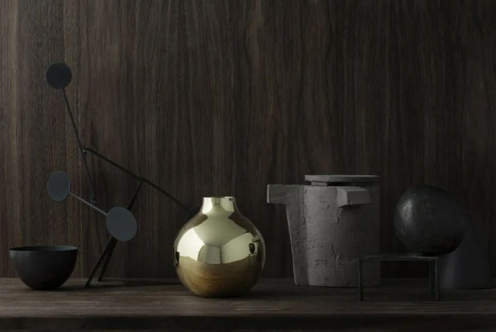 Boule Vase Large, Brass