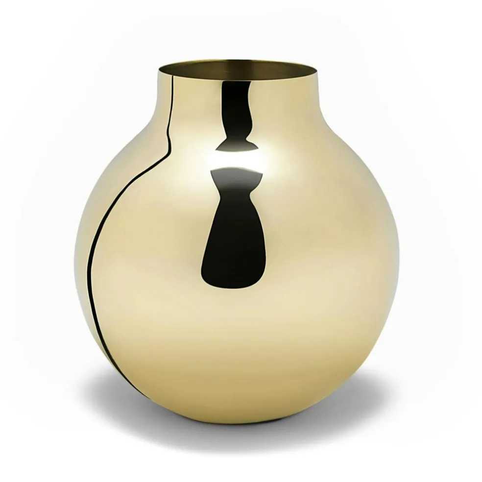 Boule Vase Large, Brass