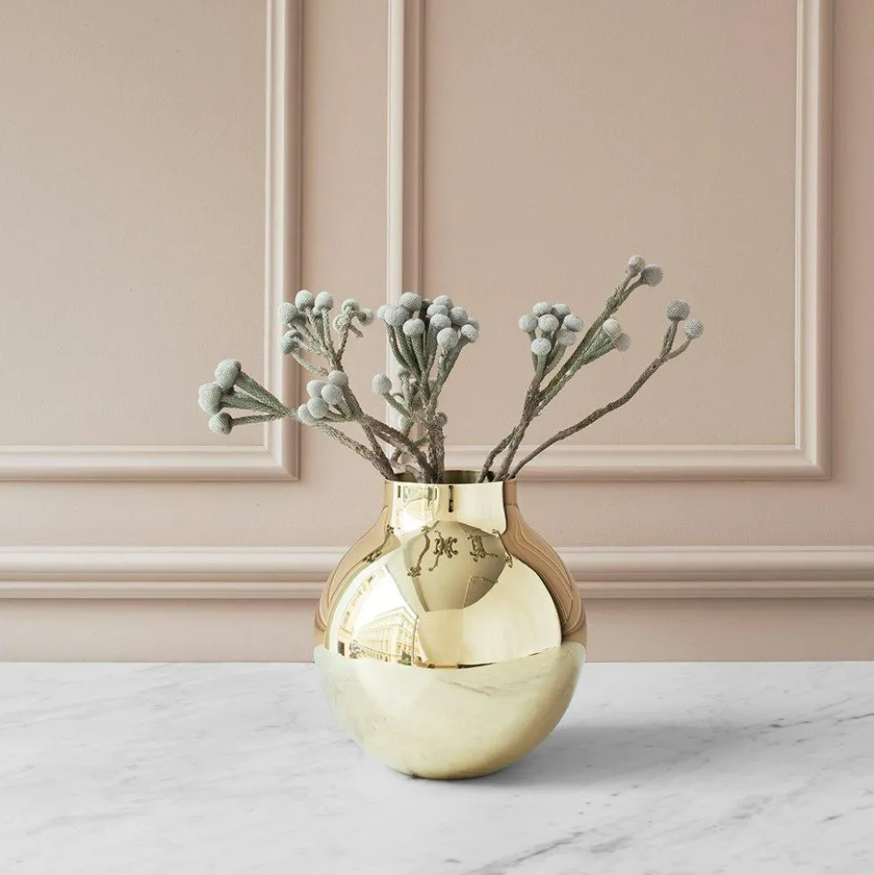 Boule Vase Large, Brass