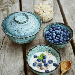 Bowl 25 cl, Green / White