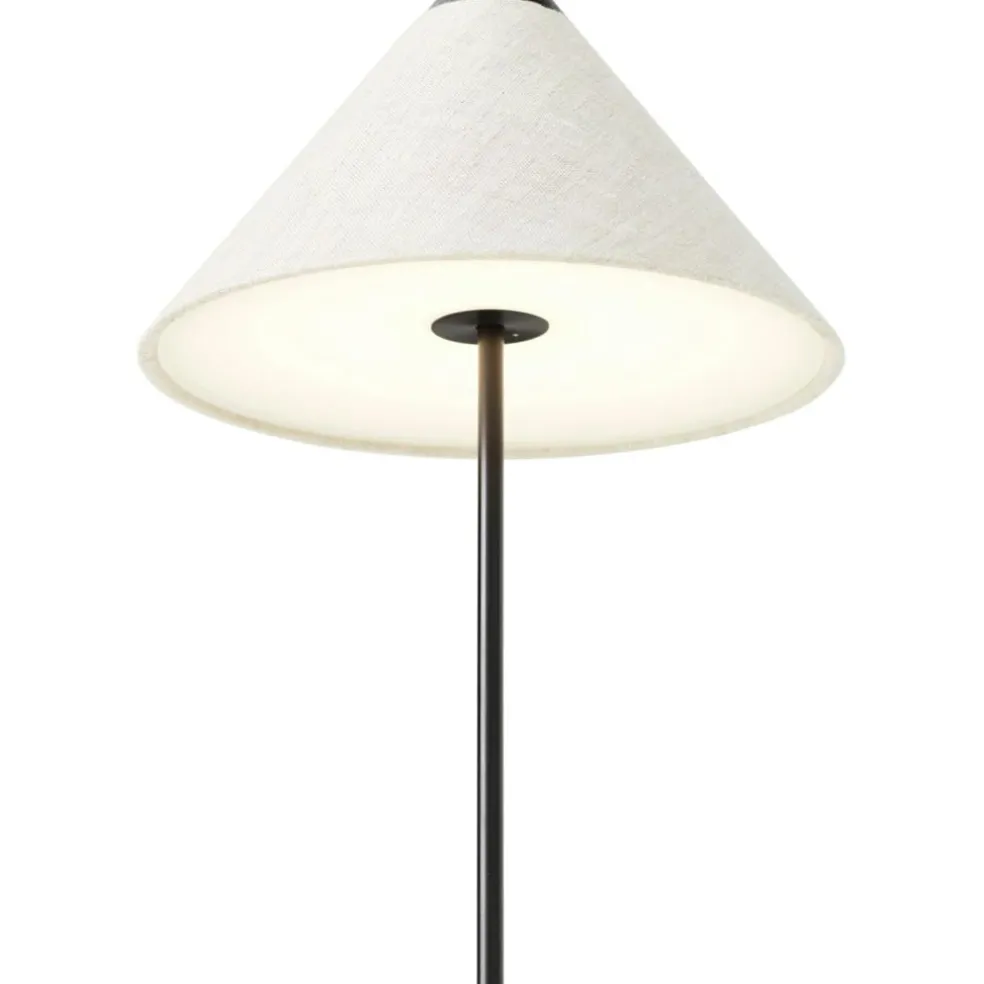 Brolly Table Lamp Portable, Linen