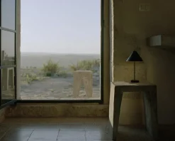 Brolly Table Lamp Portable, Linen