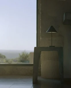 Brolly Table Lamp Portable, Linen