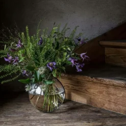 Bubble Glass Vase H:14 cm