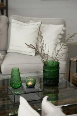 Bubbles Candle Holder 8 cm, Green