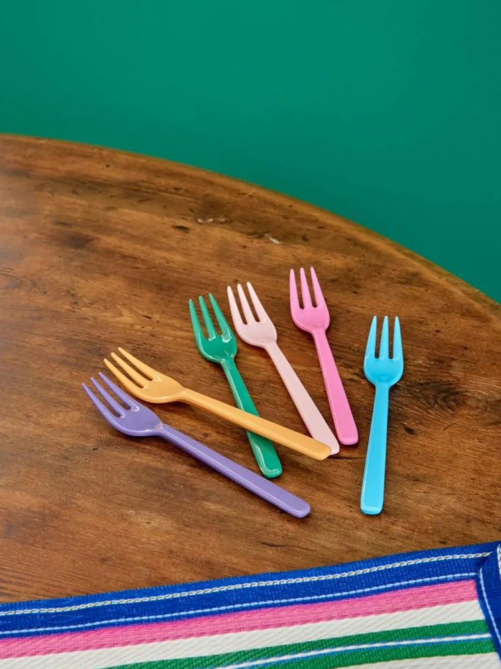 Cake Fork Melamine 6-pack, Show Your True Colors