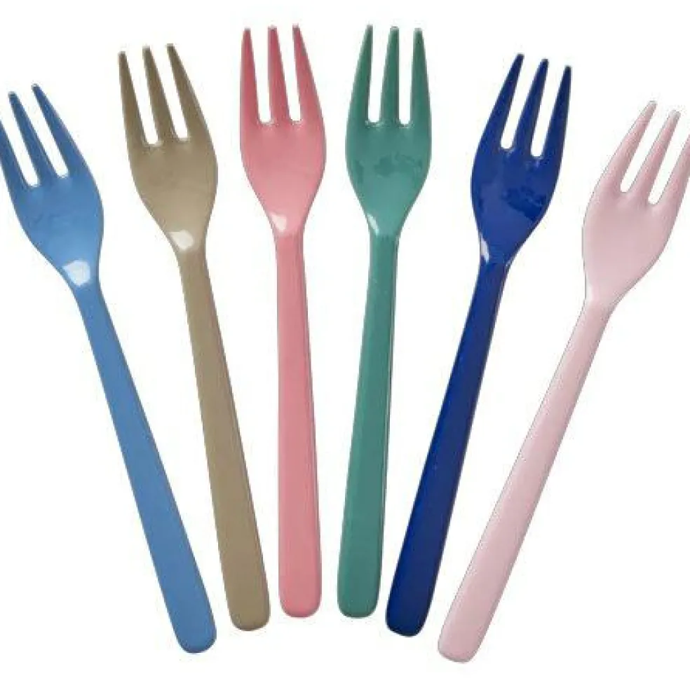 Cake Fork Melamine 6-pack, Show Your True Colors