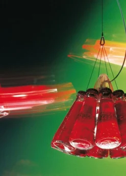 Campari Light Pendant Red 155 cm