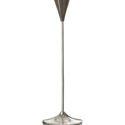 Candle Holder 25 cm, Chrome