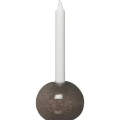 Candle Holder Glass Ø11 cm, White