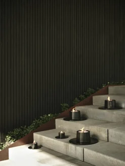 Candle Holder Outdoor 16 cm, Black