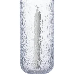 Candle Holder With Patterned Glass 25 cm