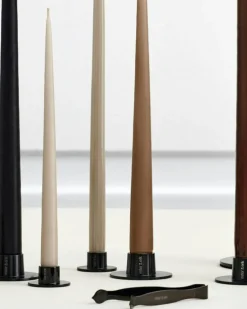 Candlestick Shiny Ø6 cm 2-pack, Shiny Silver