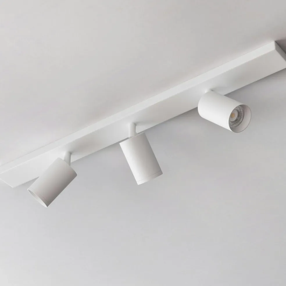 Canspot 57 Triple Bar Spotlight, White / Brass