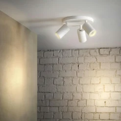 Canspot 57 Triple Round Spotlight, White