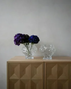 Canyon Medi- Clear Vase 18 cm, Smoke