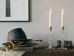 Carat Candle Holder H 24,2 cm, 2 pcs, Anthracite