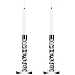 Carat Candle Holder H 24,2 cm, 2 pcs, Anthracite