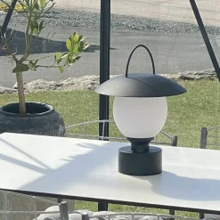 Castro Table Lamp Portable, Sand Black