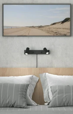 Cato Double Wall Lamp, Brass