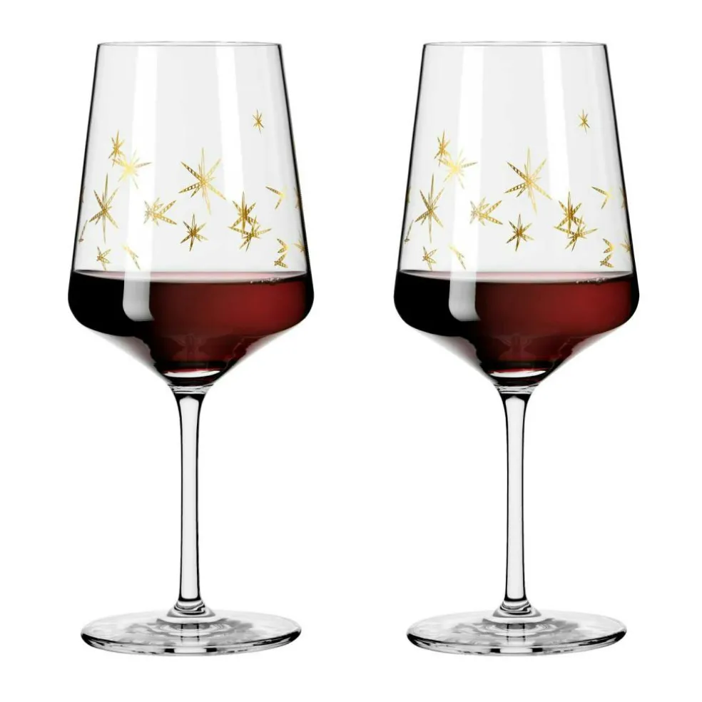 Celebration Deluxe Red Wine Glass Stars 2-pack, 54 cl