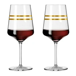 Celebration Deluxe Red Wine Glasses Stripes 2-pack, 54 cl