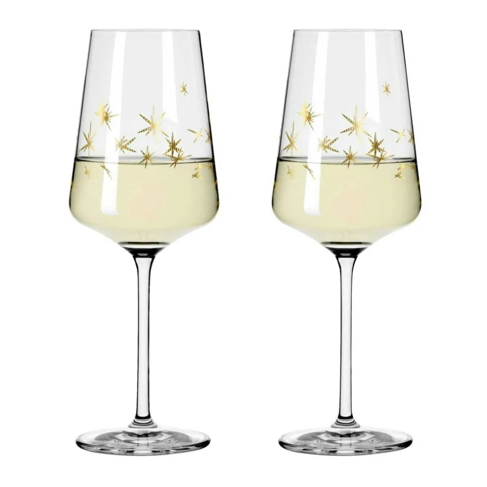 Celebration Deluxe White Wine Glass Stars 2-pack, 40 cl