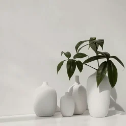 Ceola Vase Ceramic 18 cm, White
