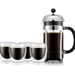 CHAMBORD Coffee Press 8 Cups, Chromium