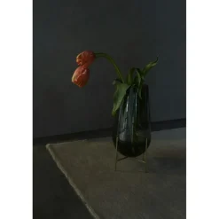 Échasse Vase M, Smoked/ Brass