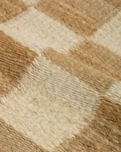 Chess Rug Natural Jute / Off-white, 180x270 cm