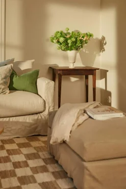 Chess Rug Natural Jute / Off-white, 180x270 cm