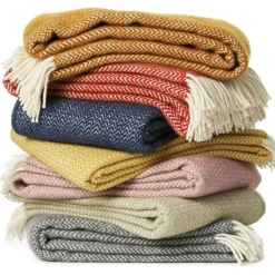 Chevron Plaid 130x200 cm, Nude