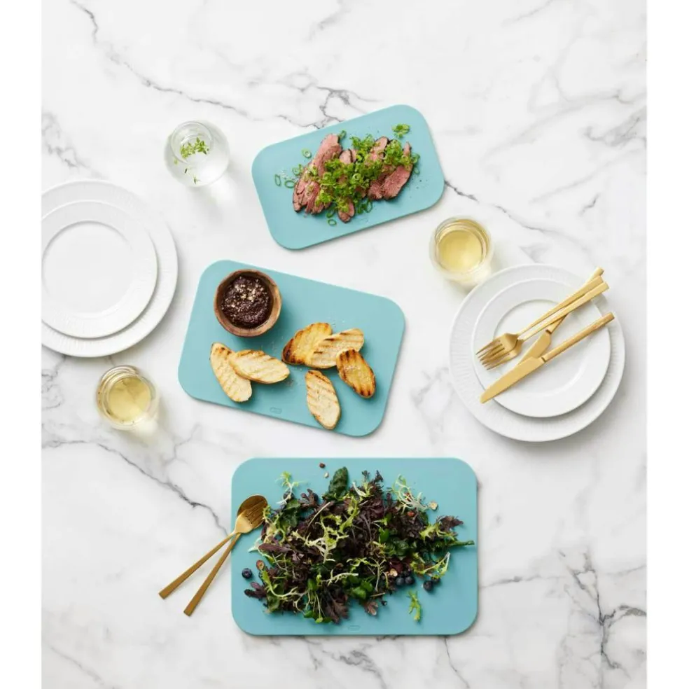 Choptima Chopping Boards With Holder, Nordic Green