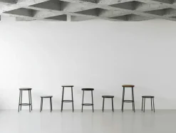 Circa Bar Stool 65 cm, Brown Leather / Ultra leather 41574