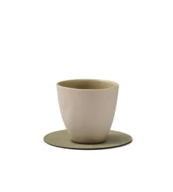 Circle Glass Coaster Nupo 10 cm, Flint Grey