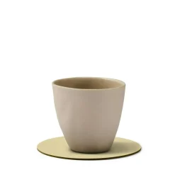 Circle Glass Coaster Nupo 10 cm, Flint Grey