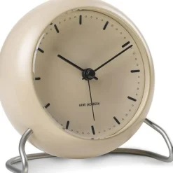 City Hall Table Clock, Sandy Beige