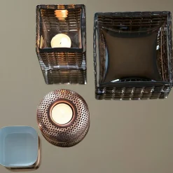 City Light 1 Candle Holder, Clear