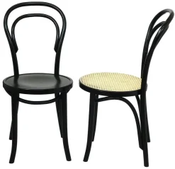 Classic A-1880 Chair Rattan, Black