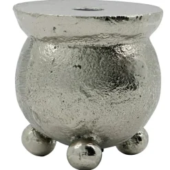 Classic Candle Holder, Antique Silver,