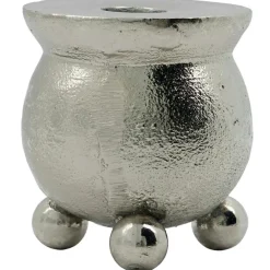 Classic Candle Holder, Antique Silver,