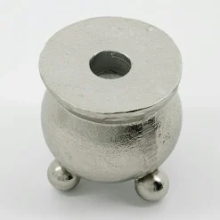 Classic Candle Holder, Antique Silver,